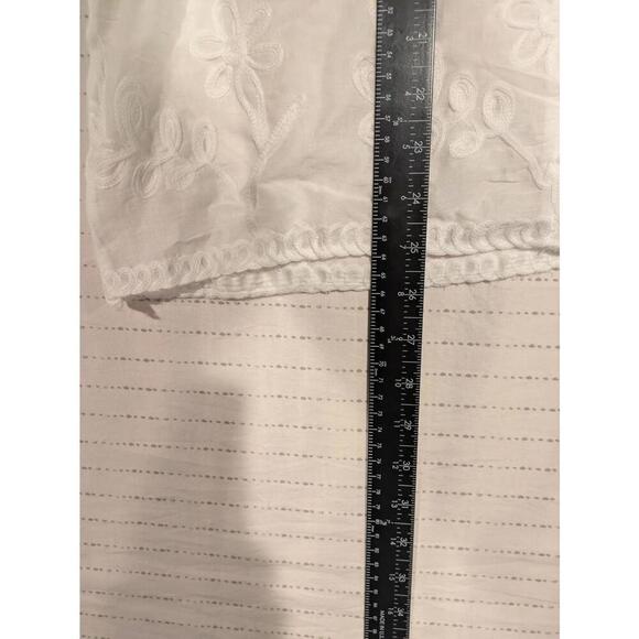Sapphire Collection Embroidered White Blouse Womens Small Floral - Picture 11 of 12